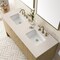 James Martin Vanities Hudson 60in Double Vanity, Light Natural Oak w/ 3 CM Eternal Marfil Top 435-V60D-LNO-3EMR - alternate 6